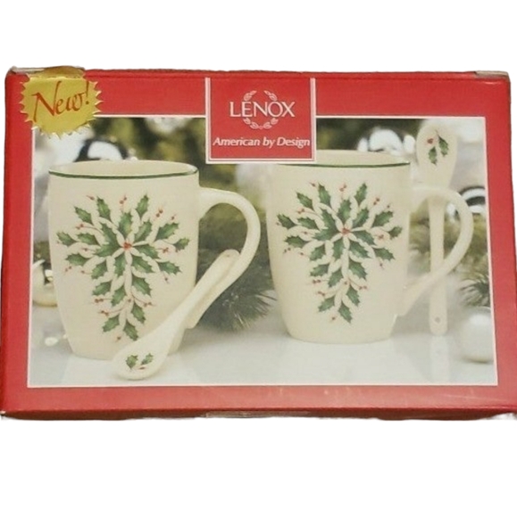 Lenox Holiday Lenox Holiday Cocoa Mug With Spoon Set Poshmark
